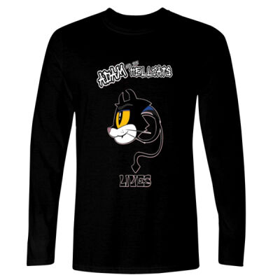 9 Lives (front only) - GD11 Softstyle® Adult Long Sleeve T-Shirt Thumbnail